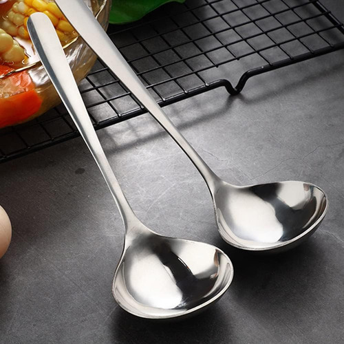 (set Of 2) Stainless Steel Buffet Serving Spoon 8 3/8 I...