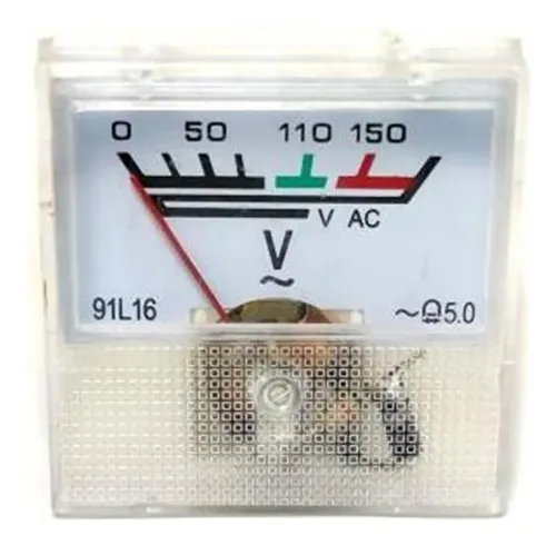 Voltímetro Analógico Por 6und Para Painel 0-150vac Vzx1