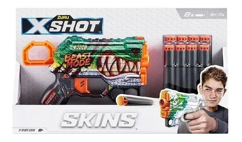 Imagen 2 de 4 de Pistola Lanza Dardos X-shot Zuru Skins Menace Diseño Grafiti