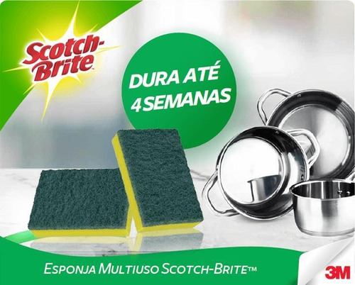 Esponja Multiuso Scotch Brite C/3 Unidades 3m