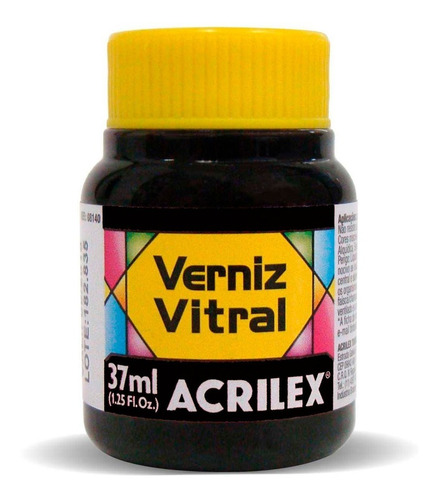 Verniz Vitral Cores 37ml Embalagem Com 6 Unidades Acrilex