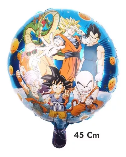 Goku Super Sayajin Dragon Ball- Kit 5 Balões