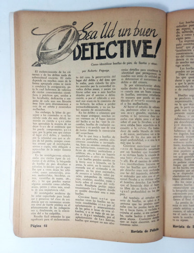 Revista De Policía 1951 Portavoz De La Policía Del Df (Usado)