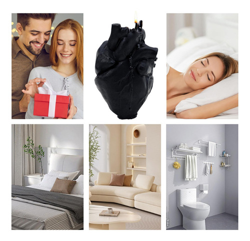 Vela Perfumada En Forma De Corazón Velas De Aromaterapia De