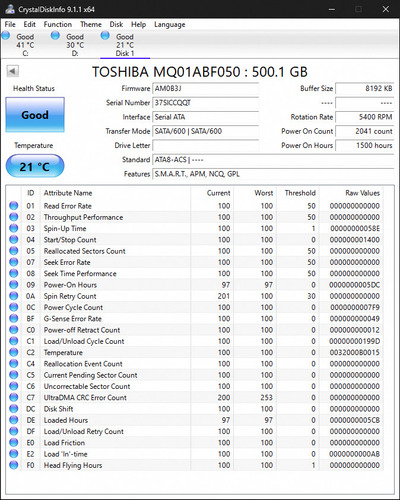 Disco Rigido Interno 500gb Toshiba Notebook Slim
