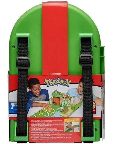 Pokémon Playset Carry Case Mochila Pikachu Campo De Batalha