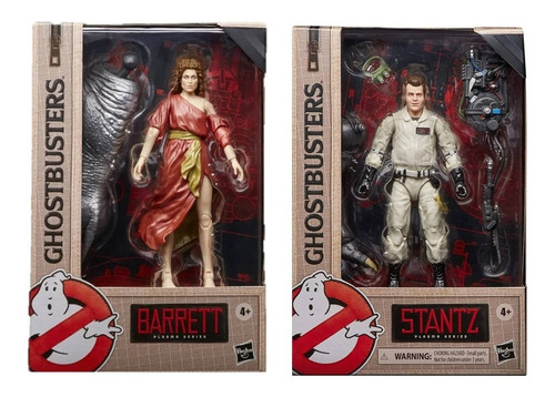 Set Ghostbusters Barrett Y Stantz Plasma Serie 2 Figuras