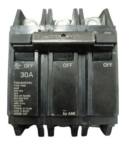 Breaker 3x30 Amp. General Electric Tqc O Thqc Superficial. 