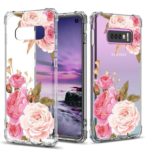 Funda Para Samsung Galaxy S10e, Silicona/flores/delgada/r...