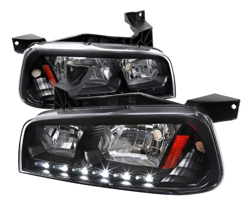 Dodge Charger 2005 2010 Juego Faros Linea Led 2006 2007 2008