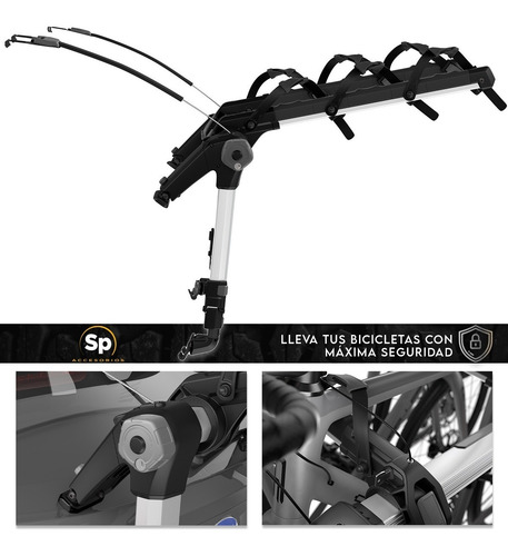 Imagen 2 de 10 de Thule Portabicicletas Outway Hanging 3 Sin Tiron Auto Sedan