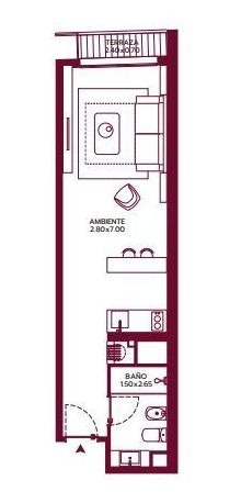 Imagen 2 de 7 de Venta Apartamento Monoambiente En Nuevo Pocitos, Montevideo (ref: Bch-423)