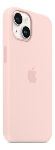 Capa Com Magsafe Para iPhone 14 Apple Silicone Rosa-giz