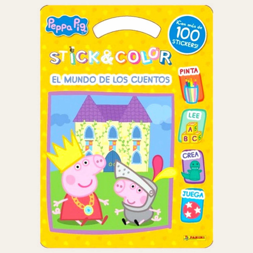 Mundo De Los Cuentos Peppa Pig Colorea Con Pegatinas