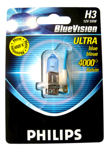 Lampara H3 Philips Blue Vision 12v / 55w