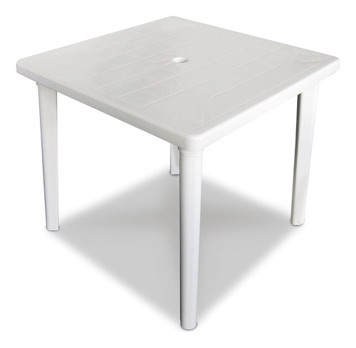 Mesa Cuadrada Blanca Alica Paq Con 5 Mesas Color Blanco