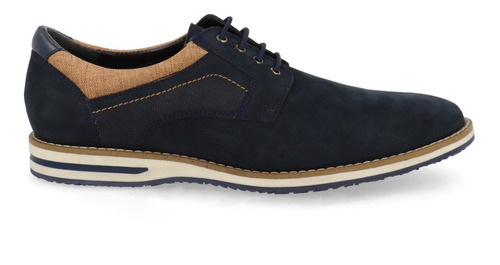 Zapato Casual Trender Color Marino Suela Blanca Para Hombre