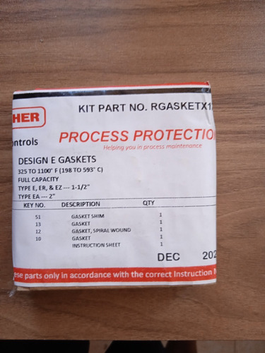 Fisher Rgasketx172