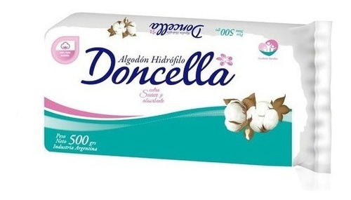 Doncella Algodón Clásico Extra Suave Y Absorvente X 500 Grs