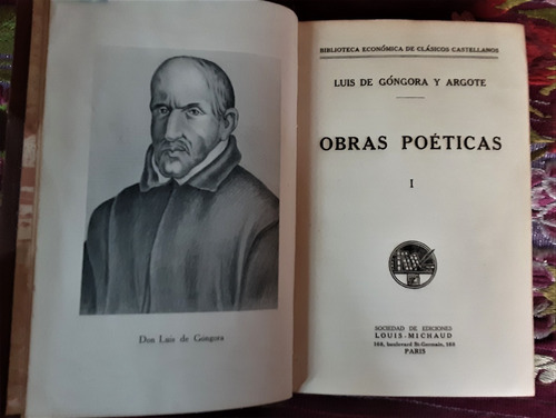 Luis De Góngora Y Argote. Obras Poéticas I (Usado)