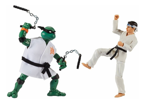 Las Tortugas Ninja Vs Cobra Kai Mikey & Daniel Larusso 2pack