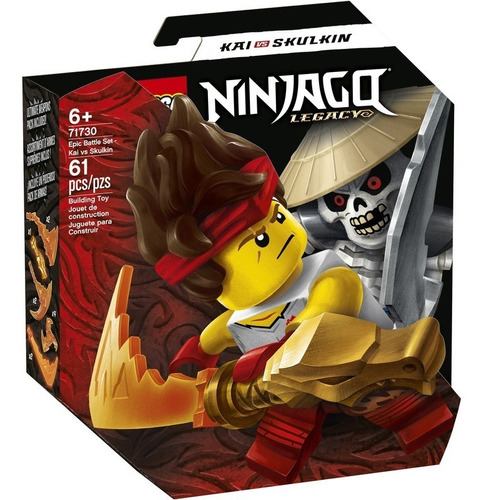 Kit Lego Ninjago Legacy Batalla Kai Vs Skulkin 71730 +3