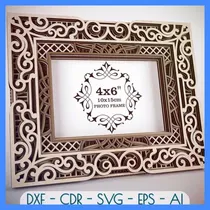 Comprar Vector 3d Marco Multicapa Corte Láser Cnc Dxf Cdr F05-s020
