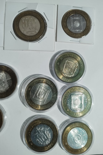 Monedas De 100 Pesos Conmemorativas De Los Estados!! (Usado)