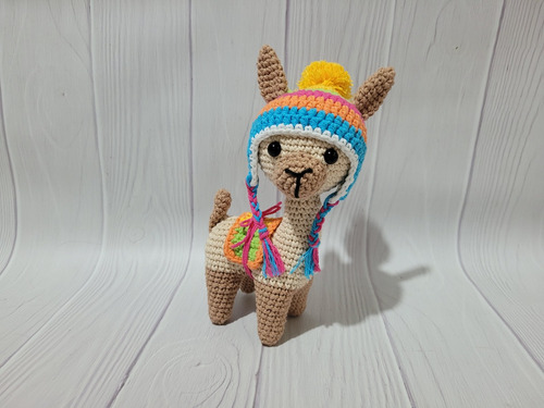 Amigurumi Llama Alpaca Guanaco Tejido Al Crochet