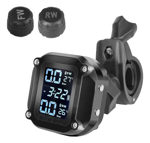 comprar Sensor Tpms Moto Sistema Monitoramento Medidor Pressão Pneu 