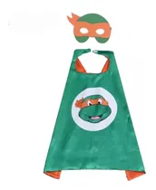 Comprar Capa Disfraz Tortugas Ninja + Antifaz Michelangelo 