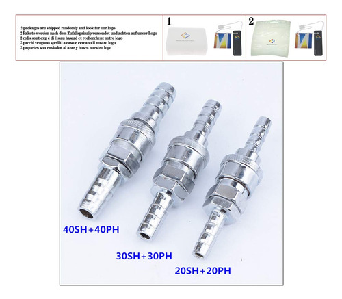 Pneumatico Recto 0.315 in Od Barb Manguera Aire Comprimido