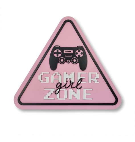 Cuadro Gamer Zone Girl / Deco Gamer / Gaming