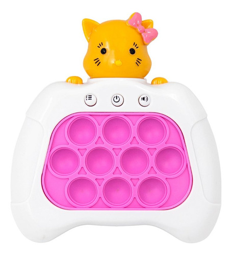 Brinquedo Minigame Pop-it Eletrônico C/ Som - Anti Stress Cor Rosa