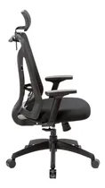 Comprar Silla de escritorio Portantino Tokio con apoyacabezas ergonómica negra con tapizado de malla