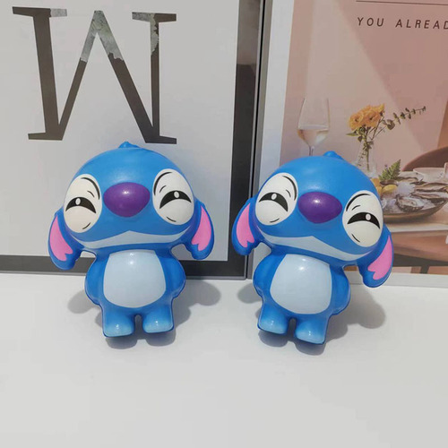 Squeeze Squishy Toy Stitch para aliviar o estresse, 1 unidade, azul