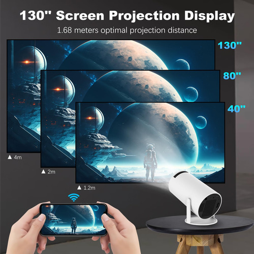 Proyector Portátil Inteligente Para Cine En Casa Interior Y