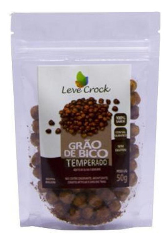 Kit 3x: Grão De Bico Temperado Sem Glúten Leve Crock 50g