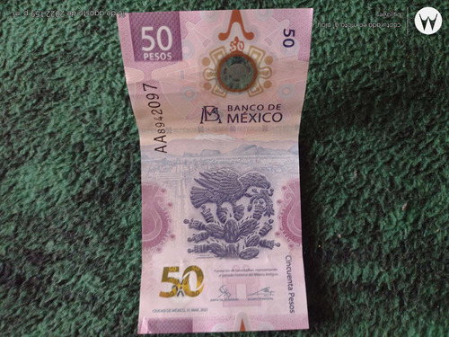 Billete De 50pesos Nuevo