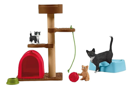 Tiempo De Juegos Para Gatos 15pcs +3 42501 Schleich Febo