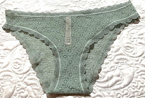 Truza Cheekini Lace Encaje Small Victoria Secret Verde