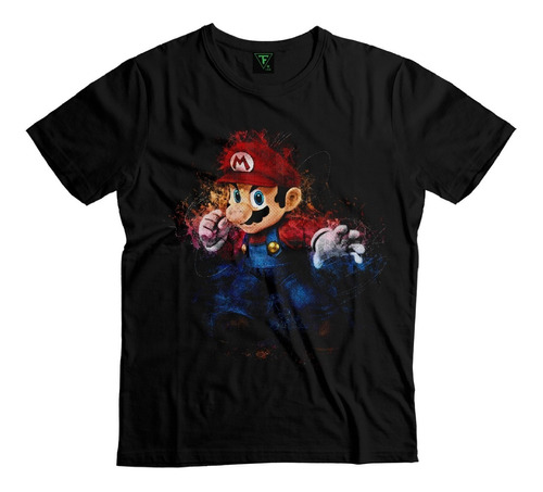 Polera Super Mario Bros Gamer 90s Niño Niña Calidad Algodón