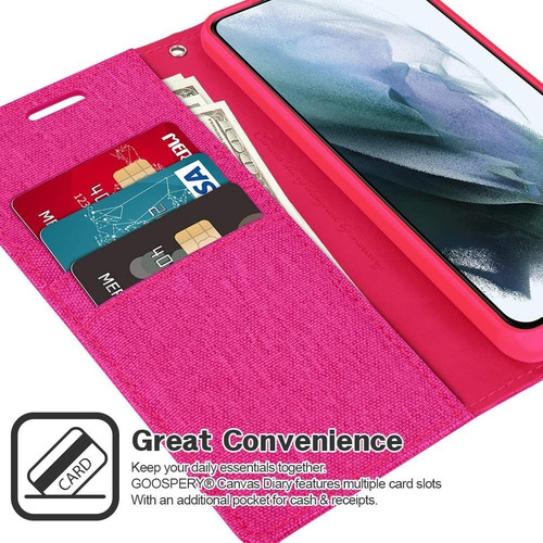 Imagen 4 de 4 de Funda Moto G5 Mercury Goospery Canvas Dairy