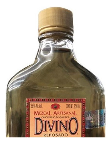 Pack De 6 Mezcal Divino Reposado C/gusano 250 Ml
