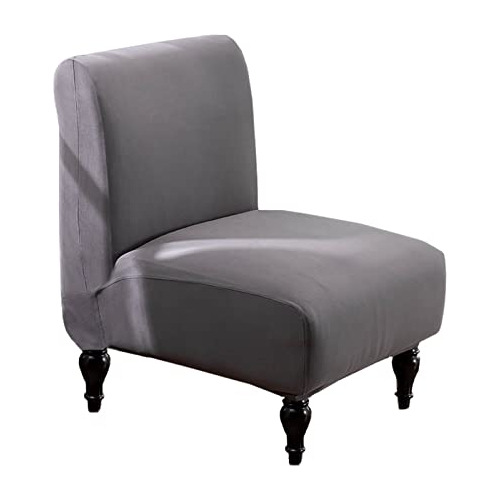 Armless Accent Chair Cover, High Stretch Slipper Chair ...