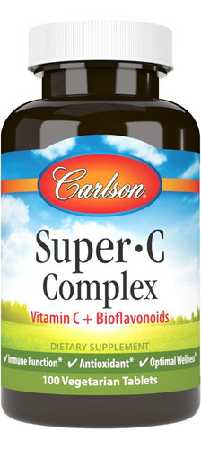 Complejo Super Vitamina C Carlson 100 Tabletas