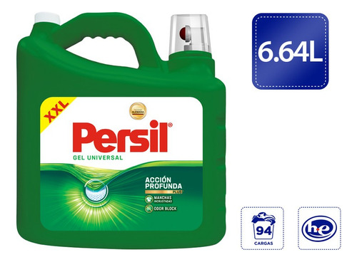 Persil Acción profunda detergente líquido 6,64L
