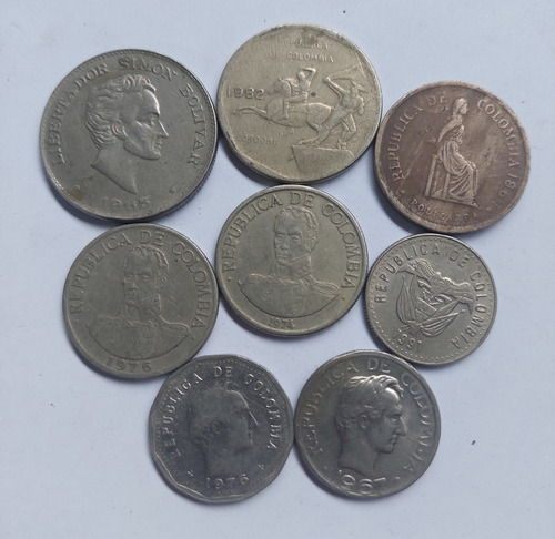 Lote 16 Monedas Colombia Nickel