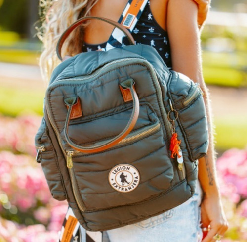 Imagen 6 de 9 de Mochila Andes Light Diamond Pop Militar