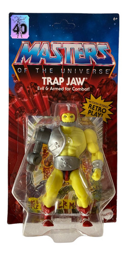 Trapjaw Motu Origins Retro Mattel Wave 10 Trap Jaw Unpunched (Usado)